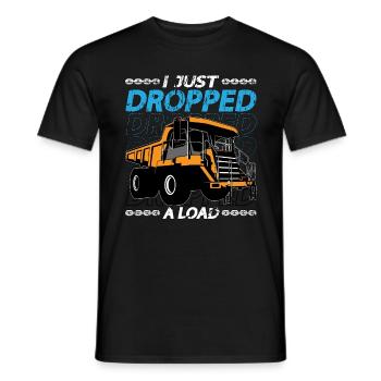 Camionneur minier Je viens d’avoir une mine de chargement - T-shirt homme - noir - Devant - AI Model Male 178 light (178cm)