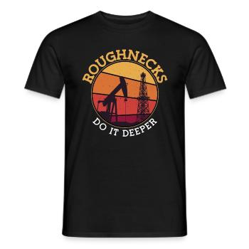 Oilfield Workers Roughnecks Make It Better - Men's T-Shirt - black - Front - AI Model Male 178 light (178cm)