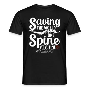 Chiropraktik Physio Chiropraktiker Coole Geschenk - Männer T-Shirt - Schwarz - Vorne - AI Model Male 178 light (178cm)