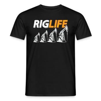 Oilfield Worker Rig Life Oil Rig Workers Raufbold - Männer T-Shirt - Schwarz - Vorne - AI Model Male 178 light (178cm)