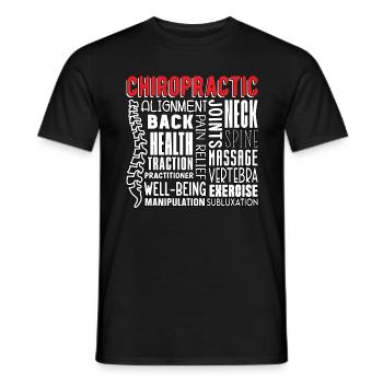 Chiropraktiker Chiropraktik Physio Cool Geschenk - Männer T-Shirt - Schwarz - Vorne - AI Model Male 178 light (178cm)