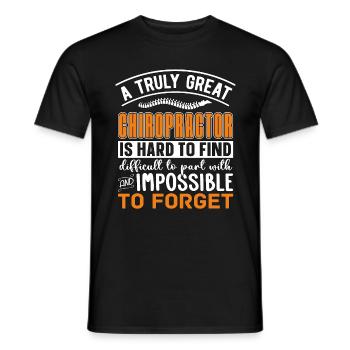 Chiropraktik Physio Chiropraktiker Cool Geschenk - Männer T-Shirt - Schwarz - Vorne - AI Model Male 178 light (178cm)