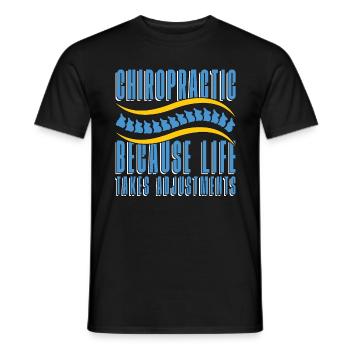 Chiropraktik Physio Chiropraktiker Cool Geschenk - Männer T-Shirt - Schwarz - Vorne - AI Model Male 178 light (178cm)