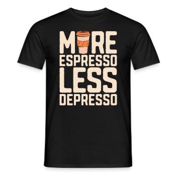 Mental Gesundheit Psychische Kaffee Kaffetrinker - Männer T-Shirt - Schwarz - Vorne - AI Model Male 178 light (178cm)