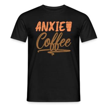 Mental Gesundheit Kaffetrinker Psychische Kaffee - Männer T-Shirt - Schwarz - Vorne - AI Model Male 178 light (178cm)