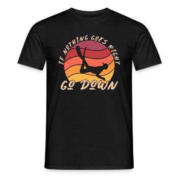 Freitaucher Apnoe Tauchen Freitauchen Geschenk - Männer T-Shirt - Schwarz - Vorne - AI Model Male 178 light (178cm)