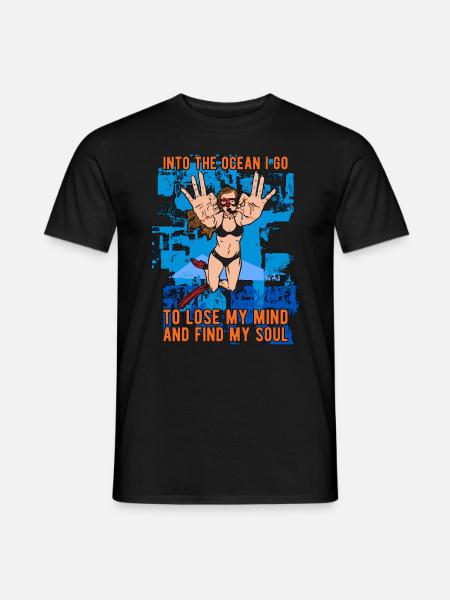 Plongée apnée apnée Apnée Cadeau - T-shirt homme - noir