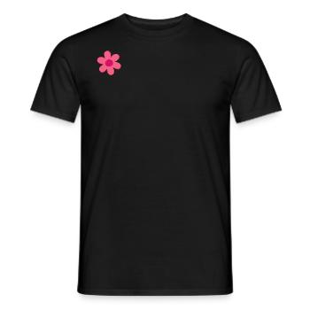 Little pink flower - Männer T-Shirt - Schwarz - Vorne - AI Model Male 178 light (178cm)