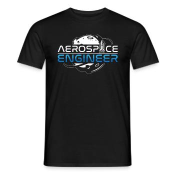 Aerospace Engineer Rocket Space Engineering - Männer T-Shirt - Schwarz - Vorne - AI Model Male 178 light (178cm)