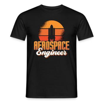 Rocket Space Aerospace Engineer Engineering - Männer T-Shirt - Schwarz - Vorne - AI Model Male 178 light (178cm)