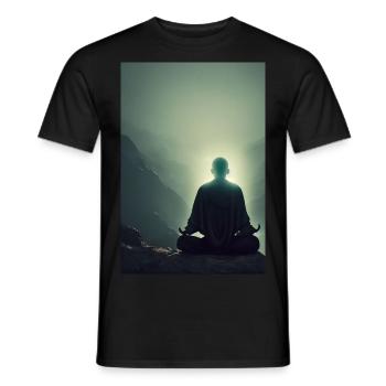 Zen - Männer T-Shirt - Schwarz - Vorne - AI Model Male 178 light (178cm)