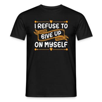 Mental Health Coffee I Refuse To Give Up Anxiety - Männer T-Shirt - Schwarz - Vorne - AI Model Male 178 light (178cm)