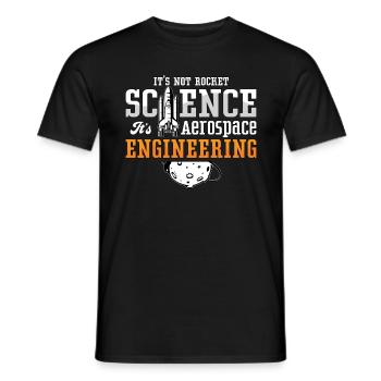Ingénieur en aérospatiale Ce n’est pas l’espace de la science des fusées - T-shirt homme - noir - Devant - AI Model Male 178 light (178cm)