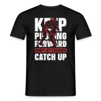 Catch Wrestling Continuez à pousser vers l’avant Lutteur - T-shirt homme - noir - Devant - AI Model Male 178 light (178cm)