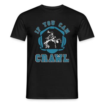 Attrapez la lutte si vous pouvez ramper combat de lutteur - T-shirt homme - noir - Devant - AI Model Male 178 light (178cm)