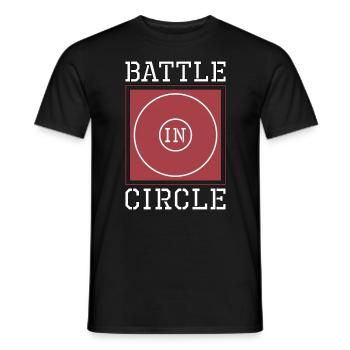 Catch Wrestling Battle In Circle Wrestler Fight - Men's T-Shirt - black - Front - AI Model Male 178 light (178cm)