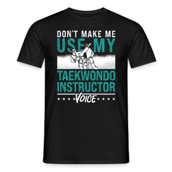 Taekwondo Ne me faites pas utiliser le sport de combat de combat - T-shirt homme - noir - Devant - AI Model Male 178 light (178cm)