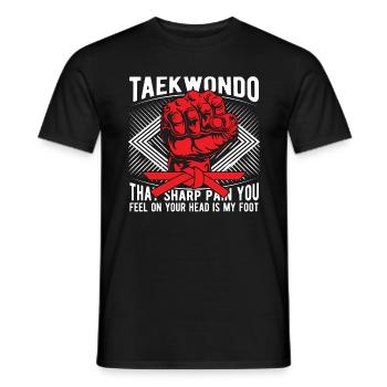 Taekwondo That Sharp Pain Fighter Fight Karate - Männer T-Shirt - Schwarz - Vorne - AI Model Male 178 light (178cm)