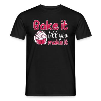Boulanger cuire jusqu’à ce que vous le fassiez Cuire gâteau de boulangerie - T-shirt homme - noir - Devant - AI Model Male 178 light (178cm)