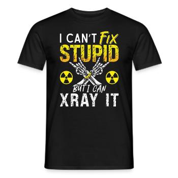 Radiologue Je ne peux pas réparer une radiologie stupide Radiologie - T-shirt homme - noir - Devant - AI Model Male 178 light (178cm)