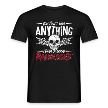 Radiologue Vous ne pouvez pas cacher Radiologie Radiologie Rad - T-shirt homme - noir - Devant - AI Model Male 178 light (178cm)