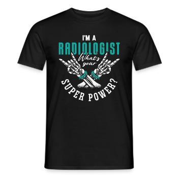 Je suis un radiologue Super Power Radiologie X-Ray - T-shirt homme - noir - Devant - AI Model Male 178 light (178cm)