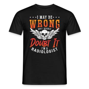 Radiologue I peut-être tort Radiologie X-Ray Tech - T-shirt homme - noir - Devant - AI Model Male 178 light (178cm)
