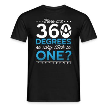 Architecte Il y a 350 degrés architecture de travail - T-shirt homme - noir - Devant - AI Model Male 178 light (178cm)