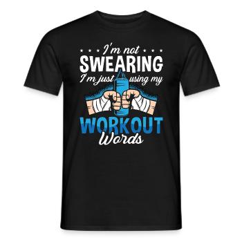 Kickboxing I'm Not Swearing Kickboxer Boxing - Männer T-Shirt - Schwarz - Vorne - AI Model Male 178 light (178cm)