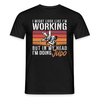 Judo I Might Look Like Fighter Karate Training - Männer T-Shirt - Schwarz - Vorne - AI Model Male 178 light (178cm)