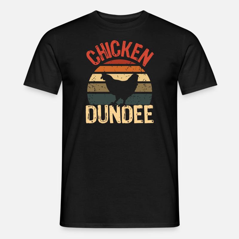 Chicken Dundee - Männer T-Shirt - Schwarz