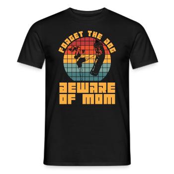 Kickboxing Forget The Dog Kickboxer Boxing Retro - Männer T-Shirt - Schwarz - Vorne - AI Model Male 178 light (178cm)