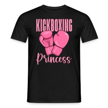 Kickboxing Princess Kickboxer Boxing Fighter Fight - Männer T-Shirt - Schwarz - Vorne - AI Model Male 178 light (178cm)