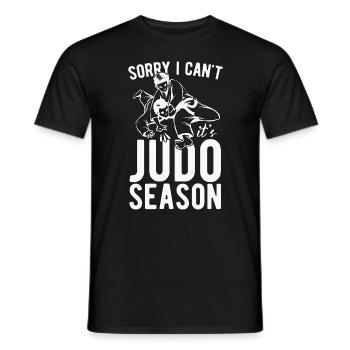 Sorry I Can't Judo Season Fighter Karate Training - Männer T-Shirt - Schwarz - Vorne - AI Model Male 178 light (178cm)