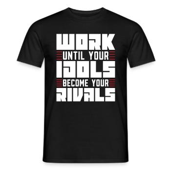 Travail de judo jusqu’à l’entraînement de karaté de combattant de vos idoles - T-shirt homme - noir - Devant - AI Model Male 178 light (178cm)