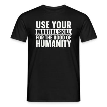 Wing Chun Utilisez vos combattants de compétences martiales - T-shirt homme - noir - Devant - AI Model Male 178 light (178cm)