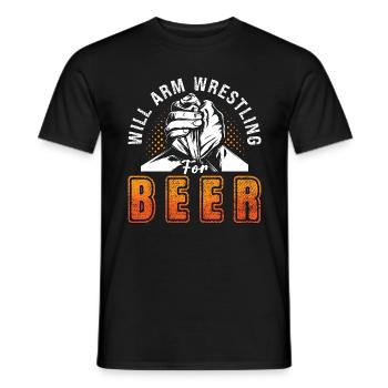 Arm Wrestling va armer wrestling pour cool wrestler - T-shirt homme - noir - Devant - AI Model Male 178 light (178cm)