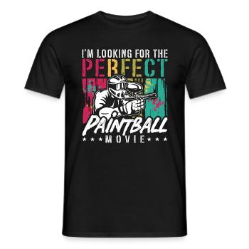 Paintball I'm Looking For Airsoft Paintball Player - Männer T-Shirt - Schwarz - Vorne - AI Model Male 178 light (178cm)