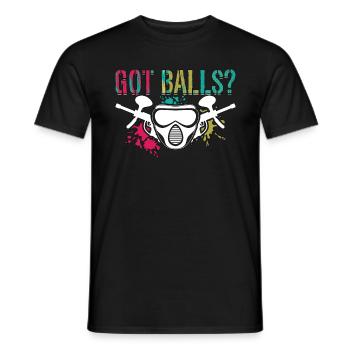 Paintball Got Balls Air Gun Sport Paintball Player - Männer T-Shirt - Schwarz - Vorne - AI Model Male 178 light (178cm)