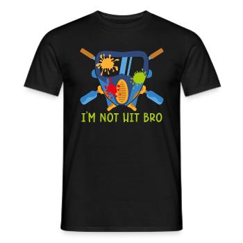 Paintball I’m Not Hit Retro Shoot Paintball Player - T-shirt homme - noir - Devant - AI Model Male 178 light (178cm)