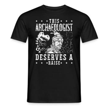 Archéologie Cet archéologue creuse Archéologue - T-shirt homme - noir - Devant - AI Model Male 178 light (178cm)