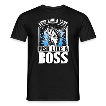 Bowfishing Look Like A Bow Hunting Sport Bowfisher - Men's T-Shirt - black - Front - AI Model Male 178 light (178cm)
