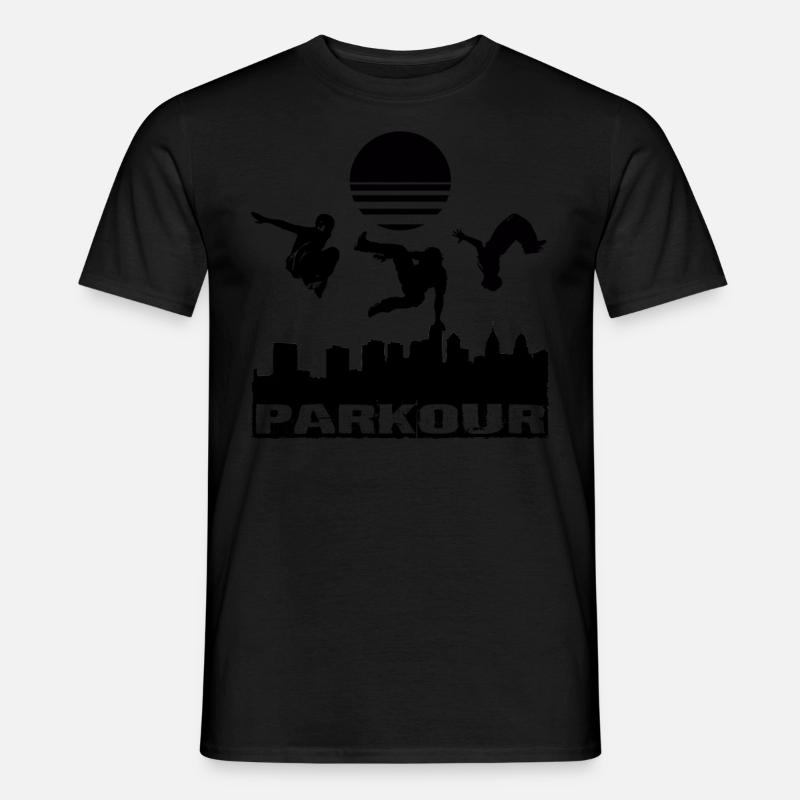 Parkour - Männer T-Shirt - Schwarz