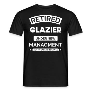 Vitrier à la retraite - T-shirt homme - noir - Devant - AI Model Male 178 light (178cm)