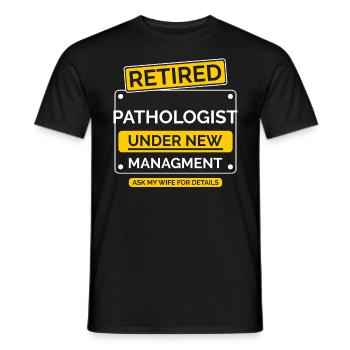 Pathologe Ruhestand Rente - Männer T-Shirt - Schwarz - Vorne - AI Model Male 178 light (178cm)
