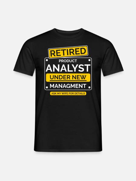 Product Analyst Retirement - Men's T-Shirt - black