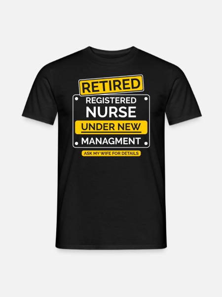 Registered Nurse Retirement - Men's T-Shirt - black