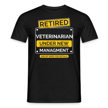 Tierarzt Ruhestand - Männer T-Shirt - Schwarz - Vorne - AI Model Male 178 light (178cm)