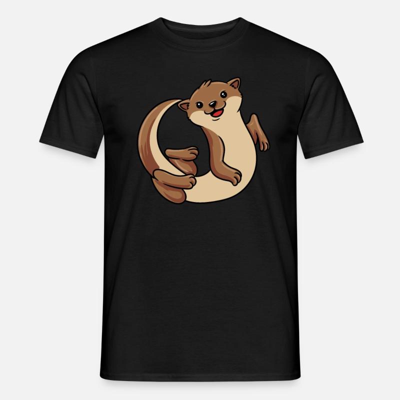 Otter - Männer T-Shirt - Schwarz