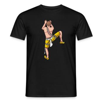 Mountaineer Climbing Climbing Wall - Men's T-Shirt - black - Front - AI Model Male 178 light (178cm)